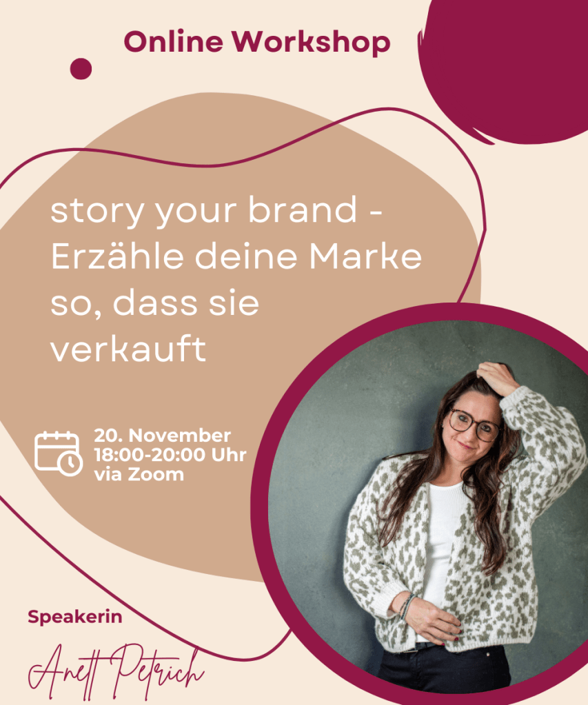 workshop von anett petrich zum thema story your brand